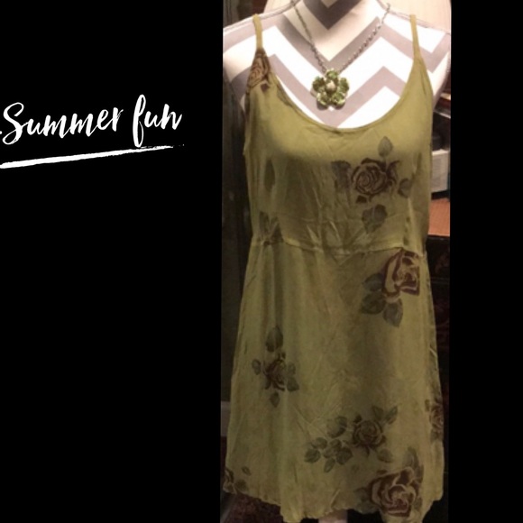 🌺 🎉!!!!Summer green floral dress - Picture 12 of 12